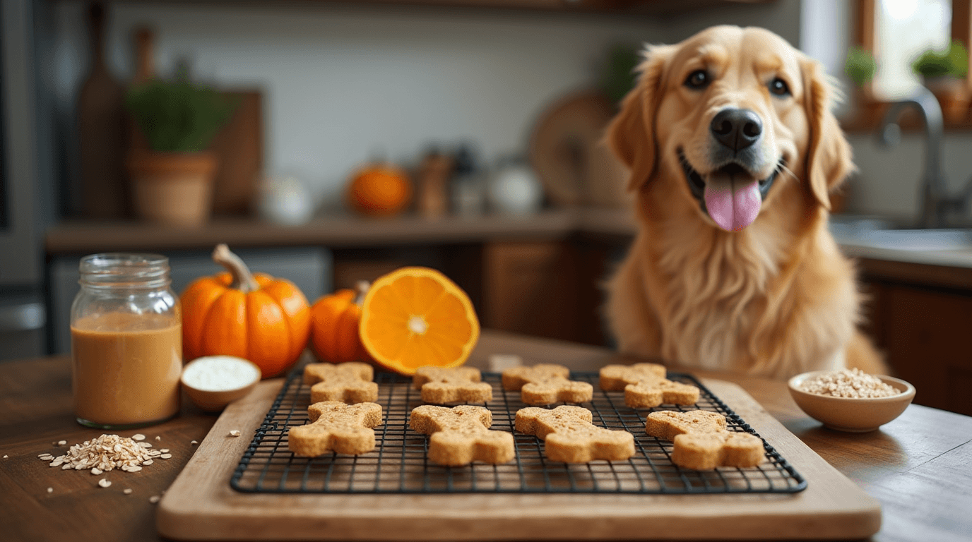 making homemade dog treats