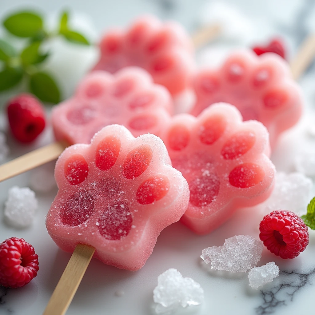 Berry Yogurt Popsicles for Dogs