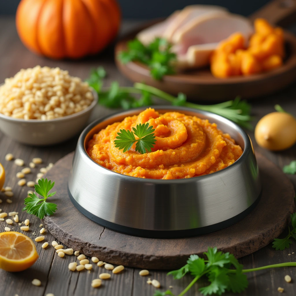 Turkey and Pumpkin Mash